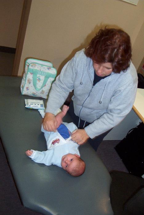 My first visit to the chiropractor.