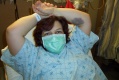 Mommy back at the hospital on Friday, February 27, 2004