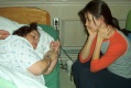 Geri and Mommy chatting